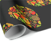 Mexicaanse dag van het dode Mexico Cadeaupapier (Rol Hoek)