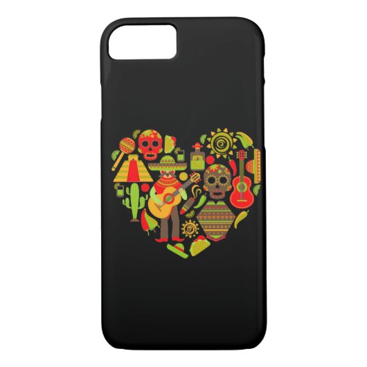Mexicaanse dag van het dode Mexico Case-Mate iPhone Case (Achterkant)