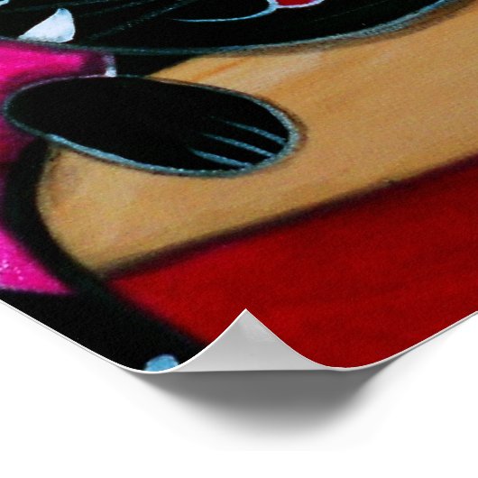 Mexicaanse dame en haar Poster Cat (Hoek)