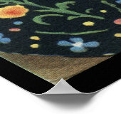 Mexicaanse dame schildert kleurrijk vivid bord pos poster (Hoek)