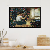 Mexicaanse dame schildert kleurrijk vivid bord pos poster (Keuken)