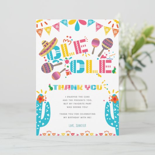 Mexicaanse Dankfeest Cactuskaart Kaart (Staand voorkant)