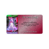 Mexicaanse danser 0175 adreslabel vieren etiket (Voorkant)