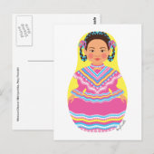 Mexicaanse danser Matryoshka Briefkaart (Voorkant / Achterkant)