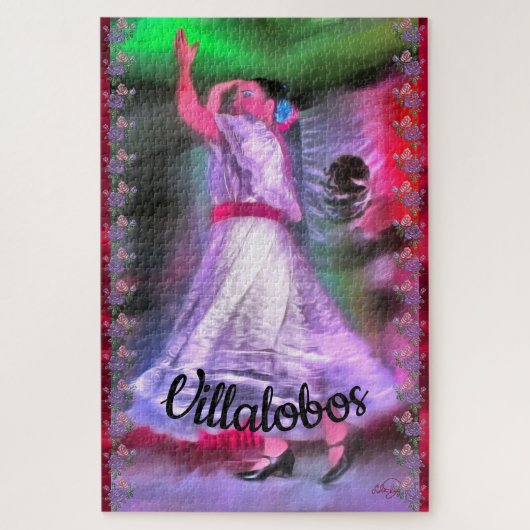Mexicaanse danser & Rozen 0175 Legpuzzel (Verticaal)