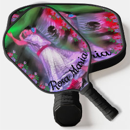 Mexicaanse danser & Rozen 0175 Pickleball Paddle