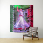 Mexicaanse danser & Rozen 0175 Wandkleed (In situ)