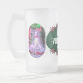 Mexicaanse danser & vlag 0175 matglas bierpul (Links)