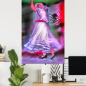 Mexicaanse danseres 0175 Art Print (Thuiskantoor)