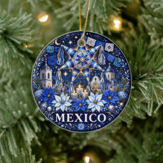 Mexicaanse decoratieve kerst herinnering keramisch ornament