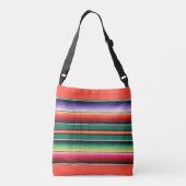 Mexicaanse deken print crossbody tas (Achterkant)