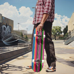 Mexicaanse Deken Strepen Serape Kleurrijk Mexico Persoonlijk Skateboard