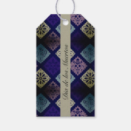 Mexicaanse Dia de los Muertos aanpasbaar Cadeaulabel