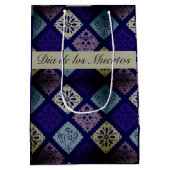 Mexicaanse Dia de los Muertos aanpasbaar Medium Cadeauzakje (Achterkant)