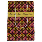 Mexicaanse Dia de los Muertos aanpasbaar Medium Cadeauzakje (Achterkant)