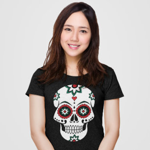 Mexicaanse dia de los Muertos Dag van het dode kos T-shirt