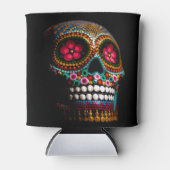 Mexicaanse dia van de dode skeleton Art Death Art Blikjeskoeler (Voorkant)