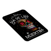 Mexicaanse dia van de dode skeleton Art Death Art Magneet (Rechterzijde)