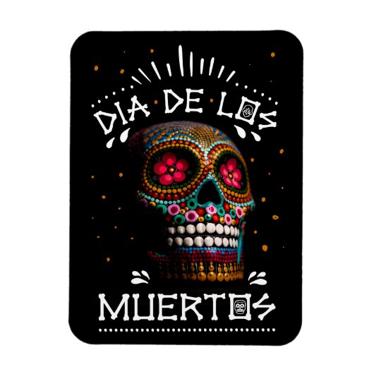 Mexicaanse dia van de dode skeleton Art Death Art Magneet (Verticaal)