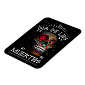 Mexicaanse dia van de dode skeleton Art Death Art Magneet (Linkerzijde)