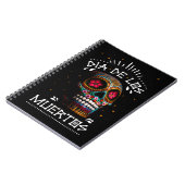 Mexicaanse dia van de dode skeleton Art Death Art Notitieboek (Linkerzijde)