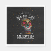Mexicaanse dia van de dode skeleton Art Death Art Servet (Voorkant)