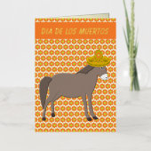 Mexicaanse Donkey Day of the Dead Custom Folie Wenskaart (Voorkant)