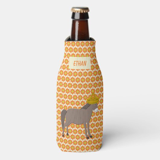 Mexicaanse Donkey Day of the Dead Flesjeskoeler (Fles Voorkant)