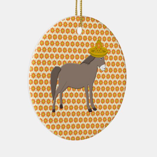 Mexicaanse Donkey Day of the Dead Keramisch Ornament (Rechts)