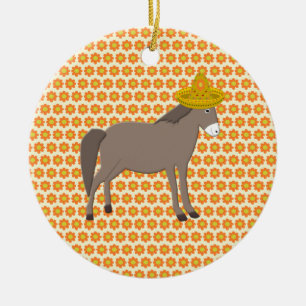 Mexicaanse Donkey Day of the Dead Keramisch Ornament