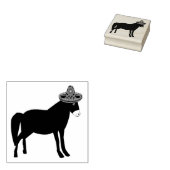 Mexicaanse Donkey Day of the Dead Rubberstempel (Gestempeld)