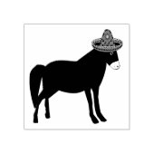 Mexicaanse Donkey Day of the Dead Rubberstempel (Afrduk)