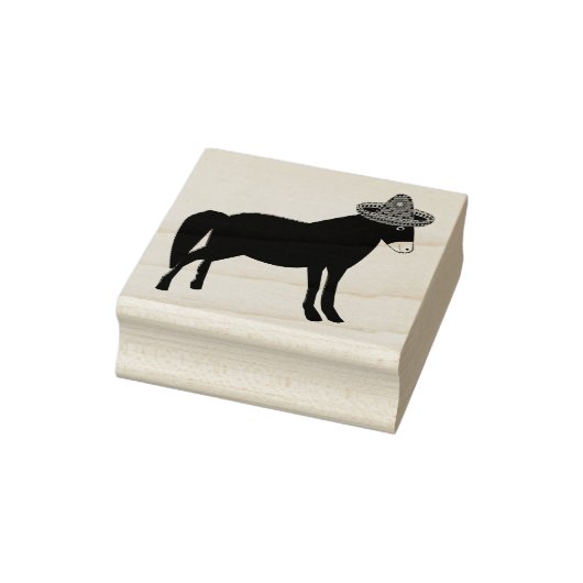 Mexicaanse Donkey Day of the Dead Rubberstempel (Stempel)