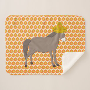 Mexicaanse Donkey Day of the Dead Sherpa Deken