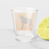 Mexicaanse Donkey Day of the Dead Shot Glas (Achterkant)