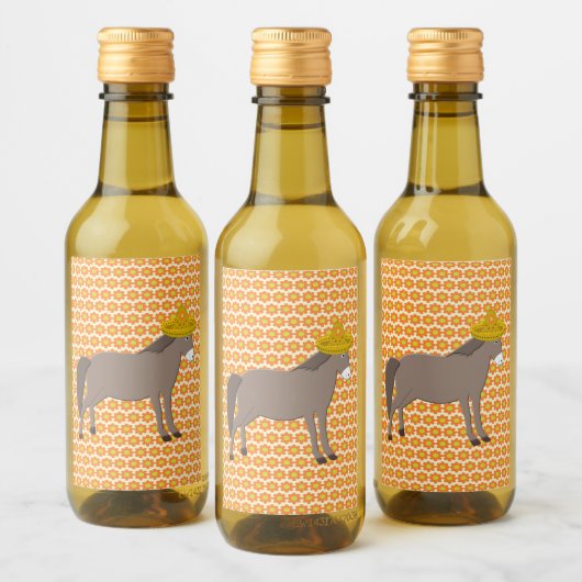 Mexicaanse Donkey Day of the Dead Wijn Etiket (Flessen)