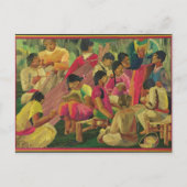 Mexicaanse dorpscène briefkaart (Voorkant)