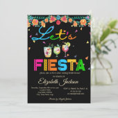 Mexicaanse Drankjes Fiesta Bruidsfeest Kaart (Staand voorkant)