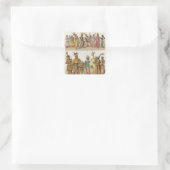 Mexicaanse dress vierkante sticker (Tas)