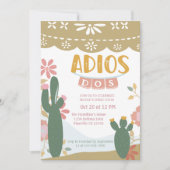 Mexicaanse Drie-esta Adios dos Verjaardag Kaart (Voorkant)