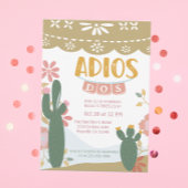 Mexicaanse Drie-esta Adios dos Verjaardag Kaart