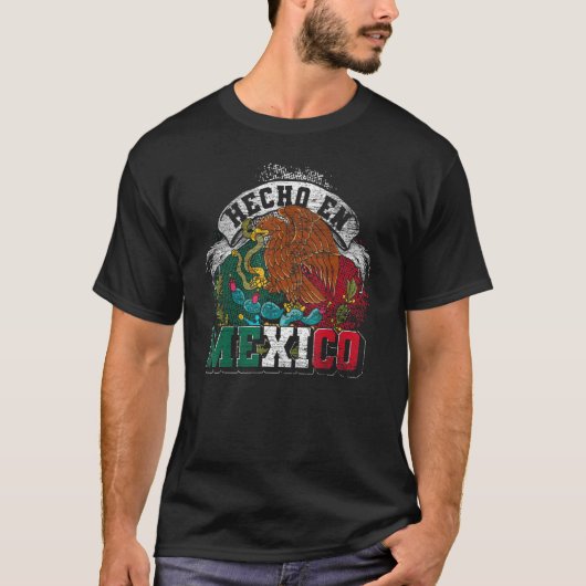 Mexicaanse Eagle Hispanic Mexican Culture Hecho En T-shirt (Voorkant)