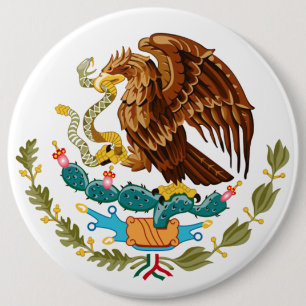 Mexicaanse Eagle Ronde Button 6,0 Cm