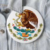Mexicaanse Eagle Ronde Button 6,0 Cm (In situ)