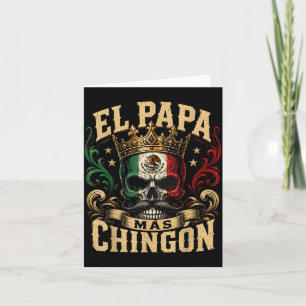 Mexicaanse El Papa Mas Chingon Schedel - Dag Van D Kaart