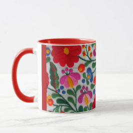 Mexicaanse Embroidery Afbeelding Coffee Mok Tea Cu