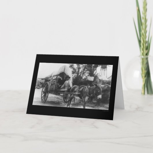 Mexicaanse Emigration Wagon 1912 Kaart (Voorkant)