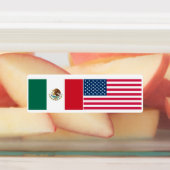Mexicaanse en Amerikaanse vlag Labels (Aangebracht)