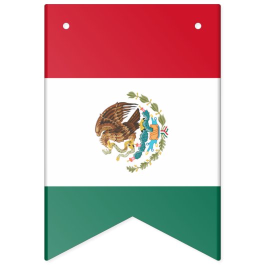Mexicaanse en Amerikaanse vlaggen en hartenbruilof Vlaggetjes (Eerste vlag)