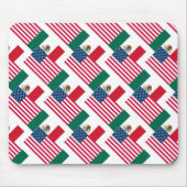 Mexicaanse en Amerikaanse vlaggen Muismat (Voorkant)